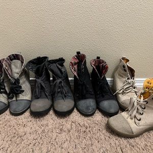 Blowfish Wedge Booties 4 Pairs Size 8.5